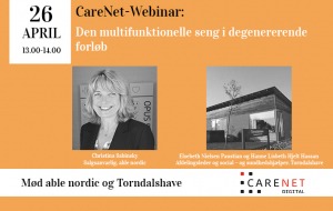 WEBINAR: Multifunktionel seng i degenererende forløb @ Dette webinar foregår via Teams. Ved tilmelding modtager du efterfølgende et link til deltagelse