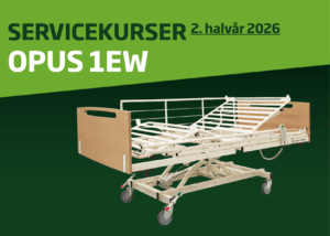 FULDT BOOKET – SERVICEKURSUS: Plejesengen OPUS 1EW @ able nordic a/s - KR | Hadsten | Danmark